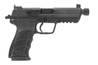 Heckler & Koch HK45T pistol features a threaded barrel